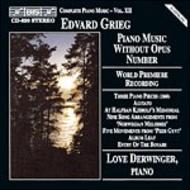Grieg � Piano Music Without Opus Number | BIS BISCD620