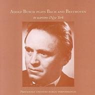 Adolf Busch plays Bach and Beethoven in Wartime New York