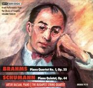 Budapest String Quartet play Brahms and Schumann