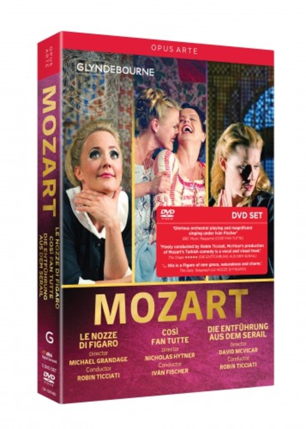 Mozart - Le nozze di Figaro, Cosi fan tutte, Die Entfuhrung aus dem Serail (DVD)