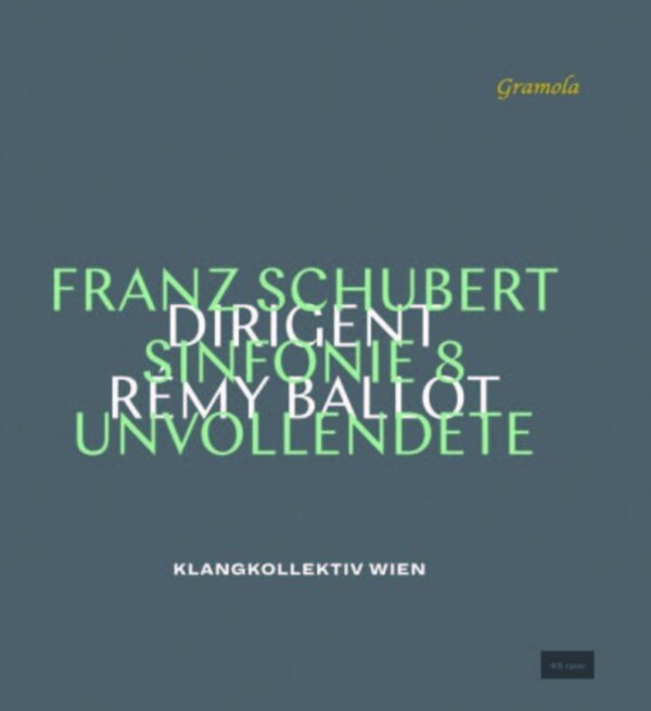 Schubert - Symphony no.8 (45rpm Vinyl LP)