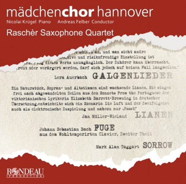 Auerbach - Galgenlieder; Muller-Wieland - Lianen; Taggart - Sorrow