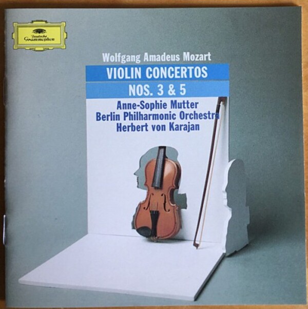 Wolfgang Amadeus Mozart - Anne-Sophie Mutter, Berliner Philharmoniker, Herbert von Karajan - Violin Concertos NOS. 3 & 5 (USED)