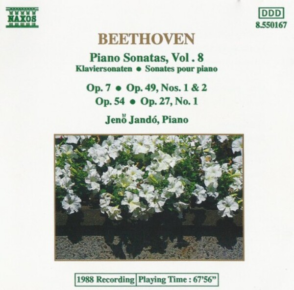 Beethoven, Jen� Jand� - Piano Sonatas, Vol. 8 Op. 7 � Op.49, Nos. 1 & 2 � Op. 54 � Op. 27, No. 1