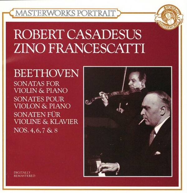 Beethoven - Sonatas For Violin And Piano Nos 4, 6, 7 & 8 (USED) | Portrait Classics MPK52534