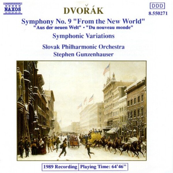 Dvoř�k, Slovak Philharmonic Orchestra, Stephen Gunzenhauser - Symphony No. 9 From The New World, Symphonic Variations
