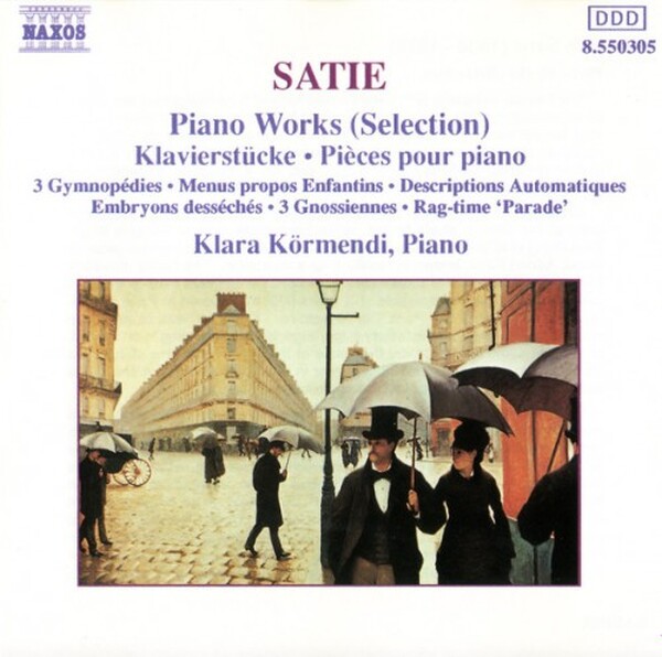 Satie, Klara K�rmendi - Piano Works Selection (USED)